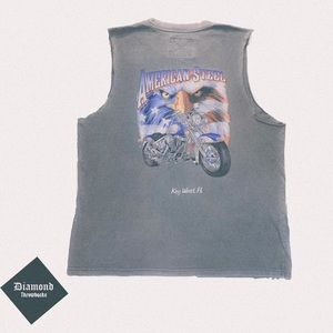 Biker cut off tee
